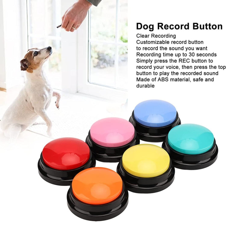 Pet Communication Button Dog Vocal Box Recording Vocalizer, Style: Recording Model(Red) - Training Aids by PMC TechLife | Online Shopping South Africa | PMC TechLife