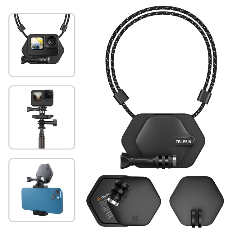 TELESIN Magnetic Action Camera Quick Release Bracket Mount,Spec: Ordinary Suit - free shipping - PMC TechLife - Order now!