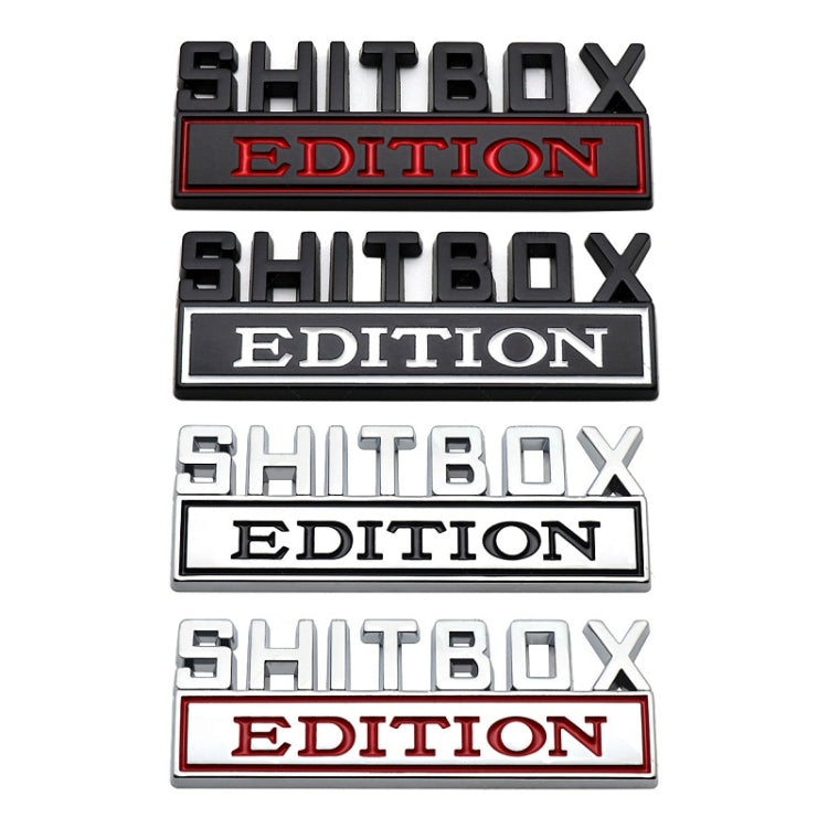 5pcs Car Body Rear Modification Badge Plate Label(Black Red) - Decorative Sticker by PMC Jewellery | Online Shopping South Africa | PMC Jewellery | Buy Now Pay Later Mobicred