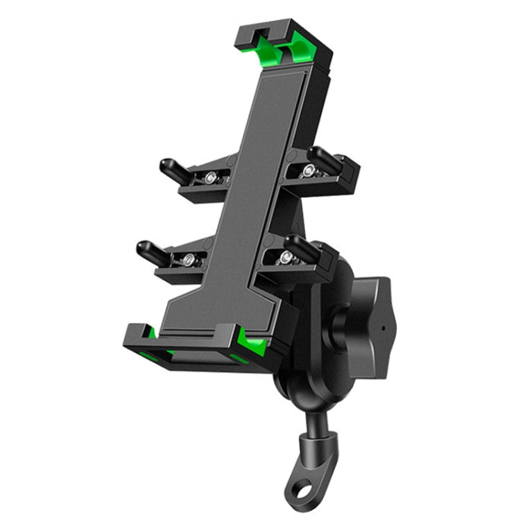 A02 Motorcycle Mobile Phone Navigation Bracket Car Riding Anti-shock Aluminum Alloy Rack(Rearview Mirror Model) - Holder by PMC TechLife | Online Shopping South Africa | PMC TechLife | Buy Now Pay Later Mobicred