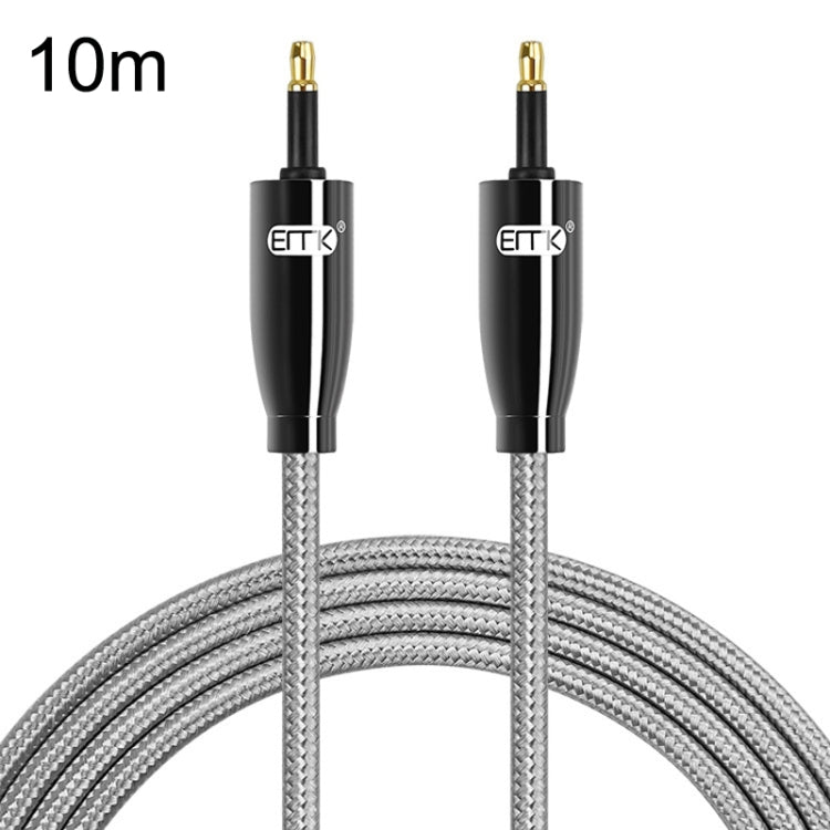 EMK QH4.0 Mini Toslink 3.5mm Interface SPDIF Audio Fiber Optical, Length: 10m(Black) - free shipping - PMC Jewellery - Order now!