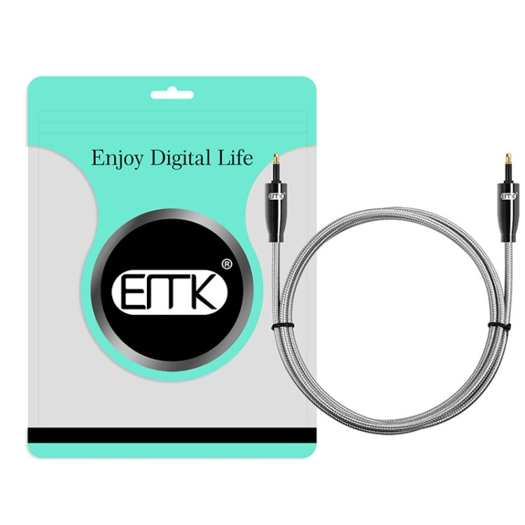 EMK QH4.0 Mini Toslink 3.5mm Interface SPDIF Audio Fiber Optical, Length: 10m(Black) - free shipping - PMC Jewellery - Order now!