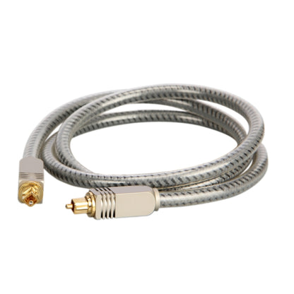 EMK YL/B Audio Digital Optical Fiber Cable Square To Square Audio Connection Cable, Length: 3m(Transparent Gray) - Audio Optical Cables by EMK | Online Shopping South Africa | PMC Jewellery | Buy Now Pay Later Mobicred