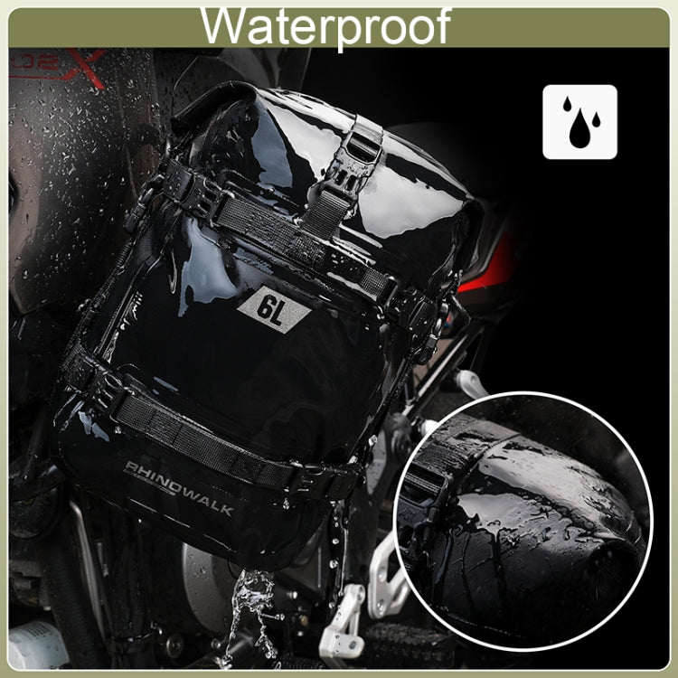 Rhinowalk MT2206 6L Waterproof Motorcycle Bumper Bag Outdoor Riding Bag(Green) - free shipping - PMC TechLife - Order now!