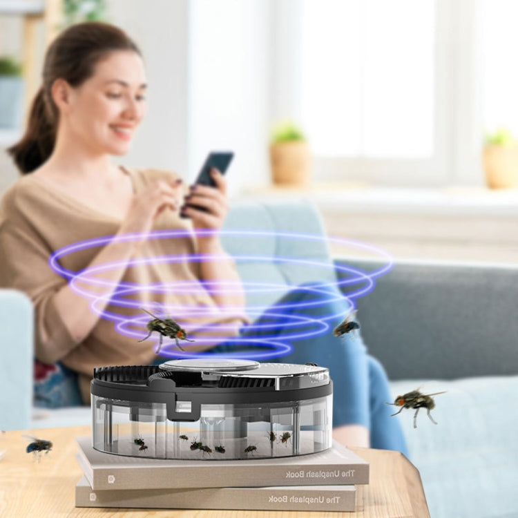 S008 Automatic Fly Killer Silent USB Household Fly Trap, Spec: Charging Type (White) - Repellents by PMC TechLife | Online Shopping South Africa | PMC TechLife | Buy Now Pay Later Mobicred