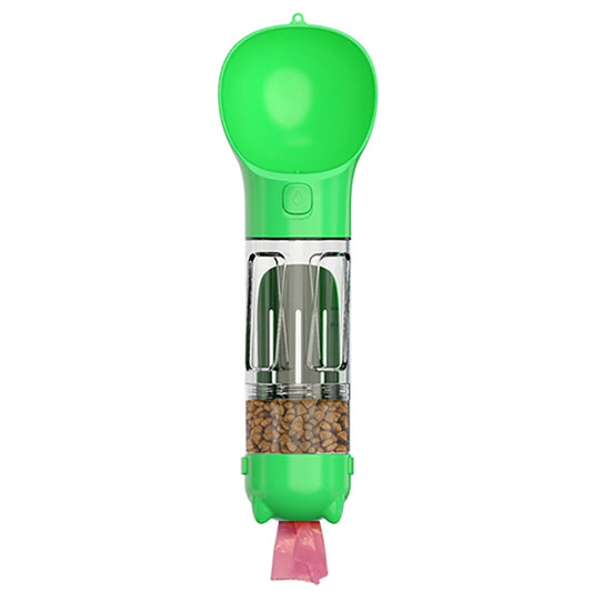 3 in 1 Leakproof Outdoor Dog Water Fountain Portable Pet Drinking Bottle, Size: 300ml+Food Box(Green) - Drinking Fountain by PMC Jewellery | Online Shopping South Africa | PMC Jewellery | Buy Now Pay Later Mobicred