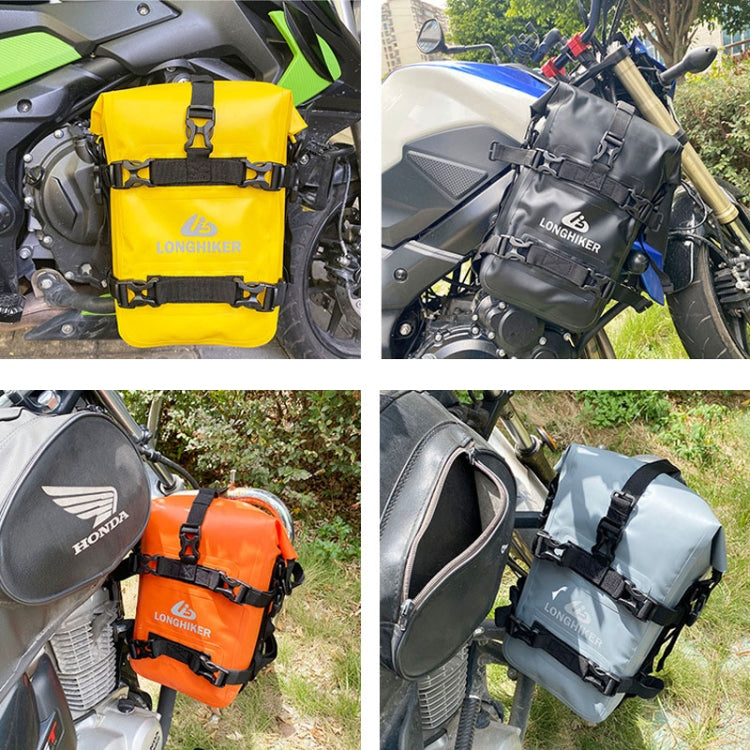 LONGHIKER Motorcycle Quick Release Waterproof Bumper Side Bag(Yellow) - Bags & Luggages by PMC Jewellery | Online Shopping South Africa | PMC Jewellery | Buy Now Pay Later Mobicred