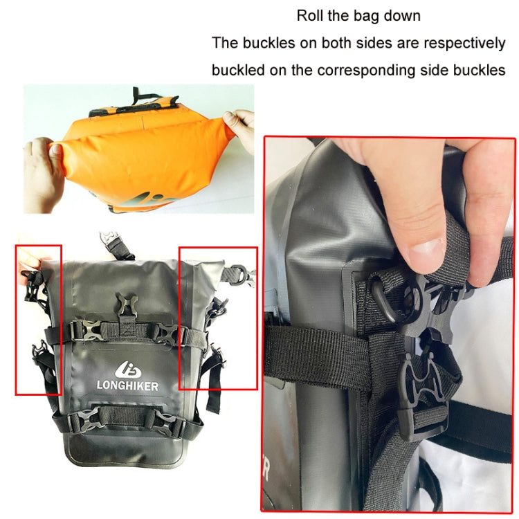 LONGHIKER Motorcycle Quick Release Waterproof Bumper Side Bag(Orange) - Bags & Luggages by PMC Jewellery | Online Shopping South Africa | PMC Jewellery | Buy Now Pay Later Mobicred