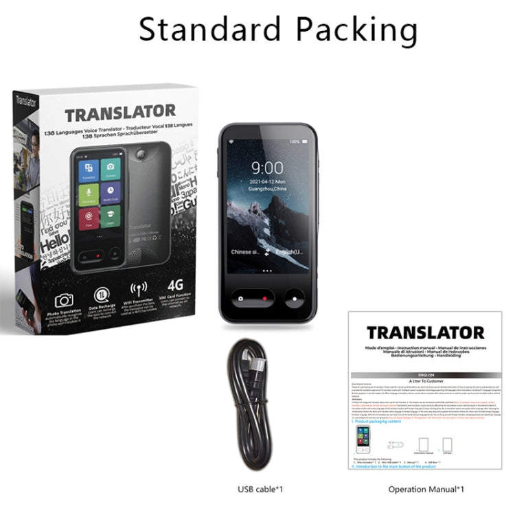 T7 4G Smart Voice / Photo / Recording Translation WIFI Translation Machine Supports 138 Languages -  by PMC Jewellery | Online Shopping South Africa | PMC Jewellery | Buy Now Pay Later Mobicred