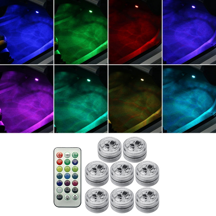 Car Modification Wireless Colorful Remote Control Atmosphere Light, Specification: 8 Lights +1 RC - Atmosphere lights by PMC TechLife | Online Shopping South Africa | PMC TechLife | Buy Now Pay Later Mobicred