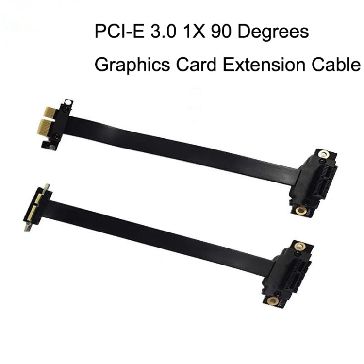 PCI-E 3.0 1X 90 Degrees Graphics Card / Wireless Network Card Extension Cable, Cable Length: 10cm - PCIE Cable by PMC Jewellery | Online Shopping South Africa | PMC Jewellery