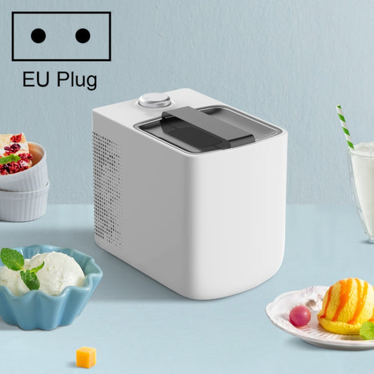 Electronic No Pre-cooling Mini Ice Cream Machine Household Automatic Homemade Yogurt Machine EU Plug(White) - Yogurt Machine by PMC Jewellery | Online Shopping South Africa | PMC Jewellery | Buy Now Pay Later Mobicred