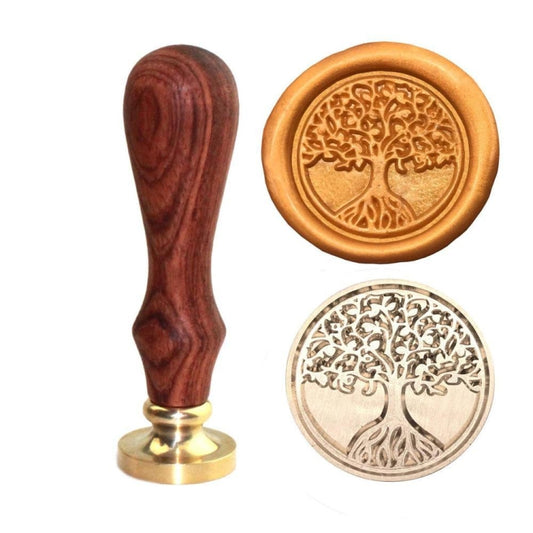 Tree Of Life Wax Seal Stamp Retro Brass Head Wooden Handle Removable Sealing Stamp - Gadgets by PMC Jewellery | Online Shopping South Africa | PMC Jewellery