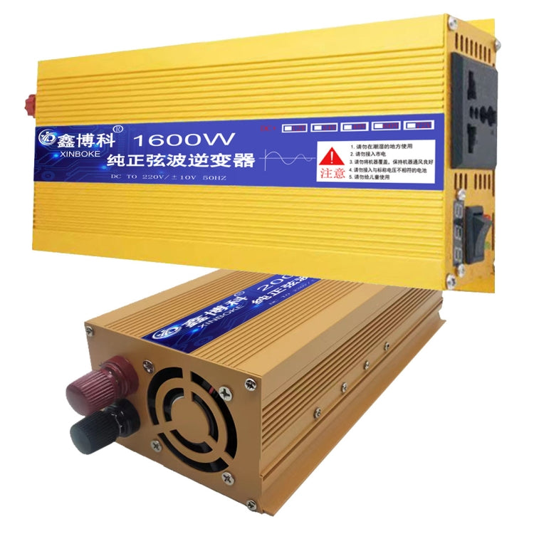 XINBOKE High Power Household Car Sine Wave Inverter 60V 1600W To 220V 800W(Single Display) - Pure Sine Wave by PMC Jewellery | Online Shopping South Africa | PMC Jewellery | Buy Now Pay Later Mobicred