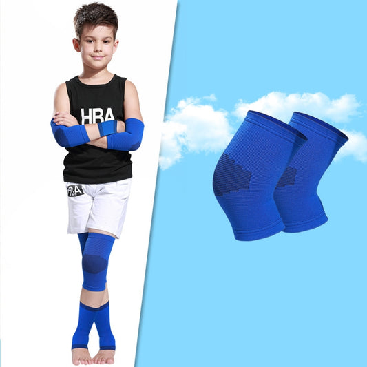 N1033 Child Football Equipment Basketball Sports Protectors, Color: Blue Knee Pads(M) - Sports Safety by PMC Jewellery | Online Shopping South Africa | PMC Jewellery | Buy Now Pay Later Mobicred