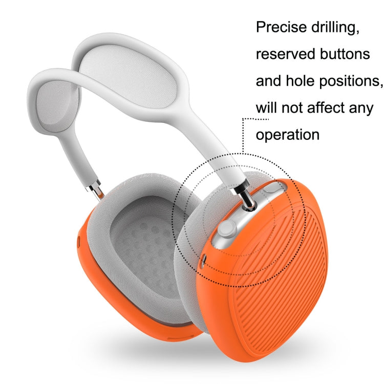 T2 For Apple AirPods Max 1pair Bluetooth Headset Anti-Fall Silicone Protective Case(Orange) - free shipping - PMC TechLife - Order now!