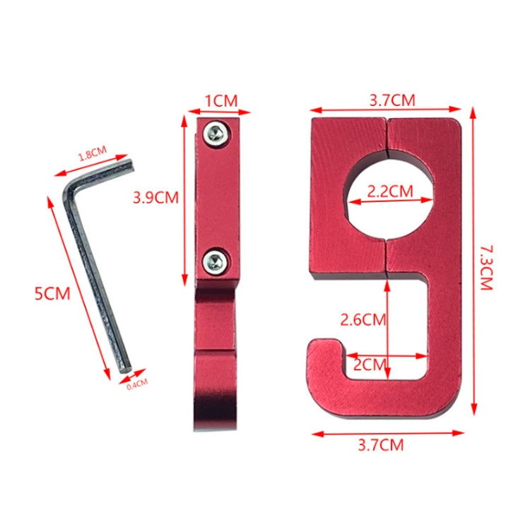 2pcs Motorcycle Type 69 Aluminum Alloy Multifunctional Helmet Hook(Silver) - Holder by PMC TechLife | Online Shopping South Africa | PMC TechLife | Buy Now Pay Later Mobicred