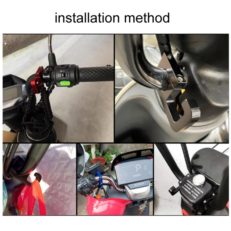 2pcs Motorcycle Type 69 Aluminum Alloy Multifunctional Helmet Hook(Silver) - Holder by PMC TechLife | Online Shopping South Africa | PMC TechLife | Buy Now Pay Later Mobicred