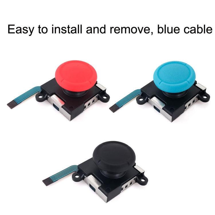 For Nintendo Switch 2pcs Game Console 3D Left Right Interoperability Rocker Remote Sensing Joystick(Blue) - Switch Spare Parts by PMC Jewellery | Online Shopping South Africa | PMC Jewellery