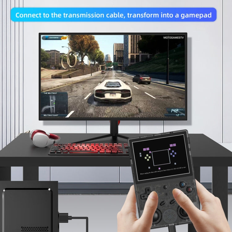 ANBERNIC RG353V  3.5 Inch Wireless Game Box Android 11 Linux OS Handheld Game Console 64G 15,000 games(Transparent Black) - free shipping - PMC TechLife - Order now!
