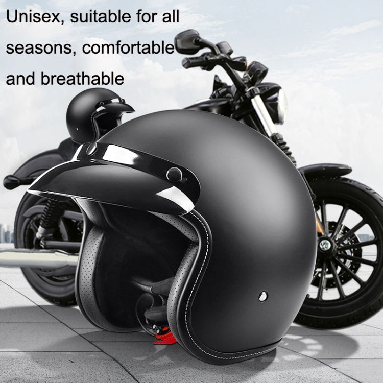 BYB 701 All Seasons Retro Motorcycle Helmet, Size: XXL(Bright White) - Helmets by BYB | Online Shopping South Africa | PMC TechLife | Buy Now Pay Later Mobicred