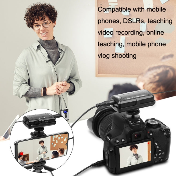 Q6 1 Drag 2 Wireless Lavalier Head Wear With Stand USB Computer Recording Microphone Live Phone SLR Lavalier Microphone - Microphone by PMC TechLife | Online Shopping South Africa | PMC TechLife | Buy Now Pay Later Mobicred