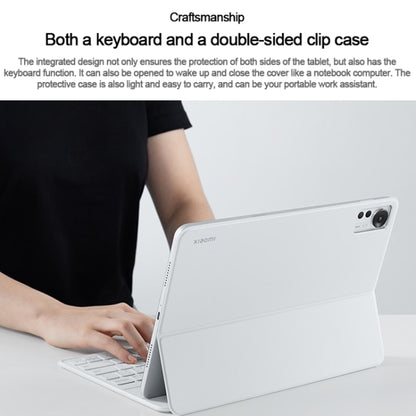 Original Xiaomi Pad 5 Pro 12.4 Keyboard Double Sided Tablet Protective Case(White) - Others Keyboard by Xiaomi | Online Shopping South Africa | PMC Jewellery