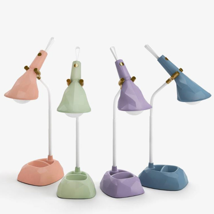 Base Removable Diamond Desk Lamp USB Charging 3-speed Color Temperature Night Light(301-3 Purple) - Desk Lamps by PMC TechLife | Online Shopping South Africa | PMC TechLife | Buy Now Pay Later Mobicred