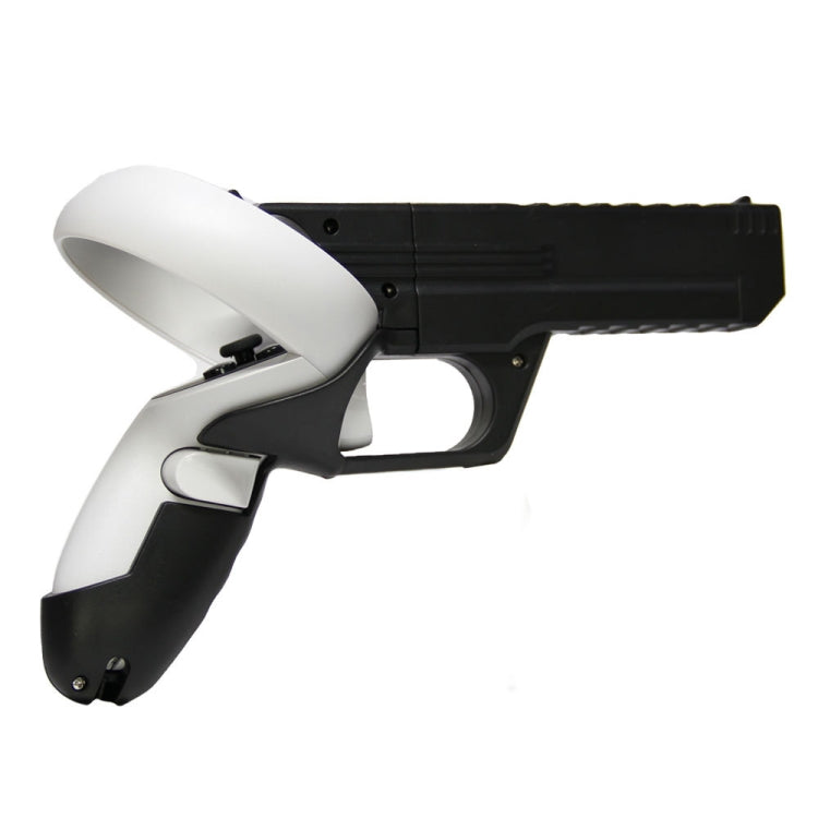For Meta  Quest 2 VR Controller 1pair Sturdy Shooting Handle Holder(Black) - VR Accessories by PMC TechLife | Online Shopping South Africa | PMC TechLife | Buy Now Pay Later Mobicred