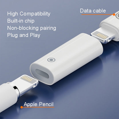 For Apple Pencil 1/2 Charging Adapter Stylus Charging Converter, Interface form: 8Pin Female To Type-C/USB-C Female - Pencil Accessories by PMC Jewellery | Online Shopping South Africa | PMC Jewellery