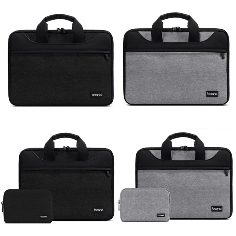 Baona BN-I003 Oxford Cloth Full Open Portable Waterproof Laptop Bag, Size: 13/13.3 inches(Black+Power Bag) - 13.3 inch by Baona | Online Shopping South Africa | PMC Jewellery | Buy Now Pay Later Mobicred