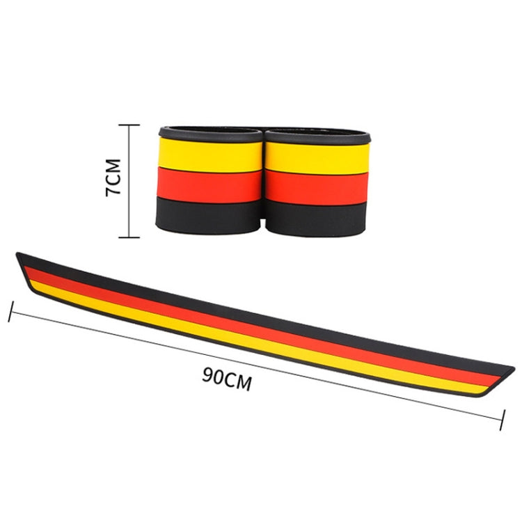 Car Trunk Anti-collision Strip Threshold Decoration Protection Sticker(Rhombus Black) - Anti Collision Sticker by PMC TechLife | Online Shopping South Africa | PMC TechLife | Buy Now Pay Later Mobicred