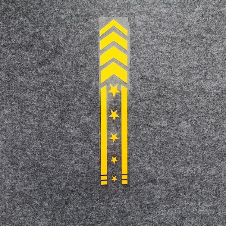 10pcs Motorcycle Car Fender Reflective Sticker Modified Decorative Waterproof Sticker Arrow Star(Yellow) - Decorative Sticker by PMC TechLife | Online Shopping South Africa | PMC TechLife | Buy Now Pay Later Mobicred