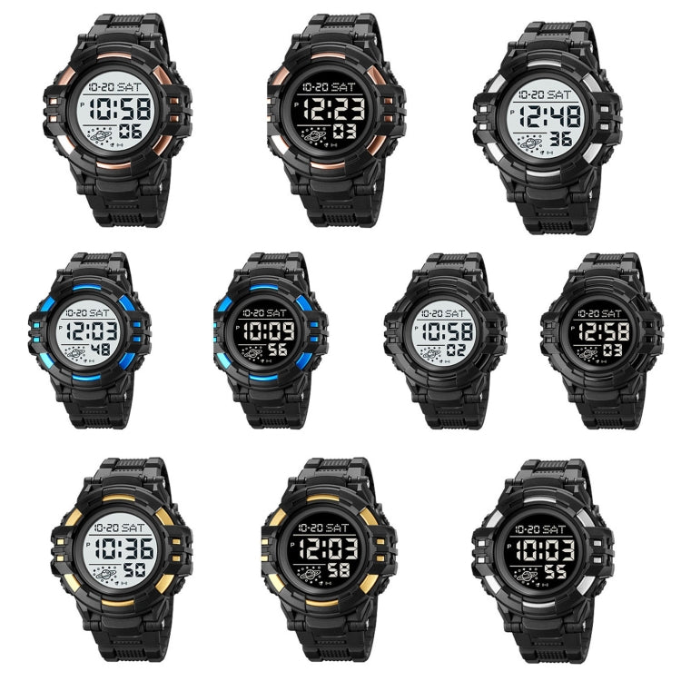 SKMEI 2003 Multifunctional Back Light Sports Watch Mens Countdown Date Alarm Clock Watch(Silver Black Machine) - free shipping - PMC TechLife - Order now!