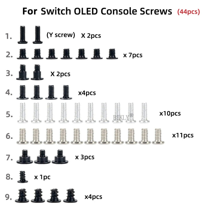 For Switch OLED Host 44 In 1 Screw Set Replacement Accessories(R22006) - Switch Spare Parts by PMC TechLife | Online Shopping South Africa | PMC TechLife