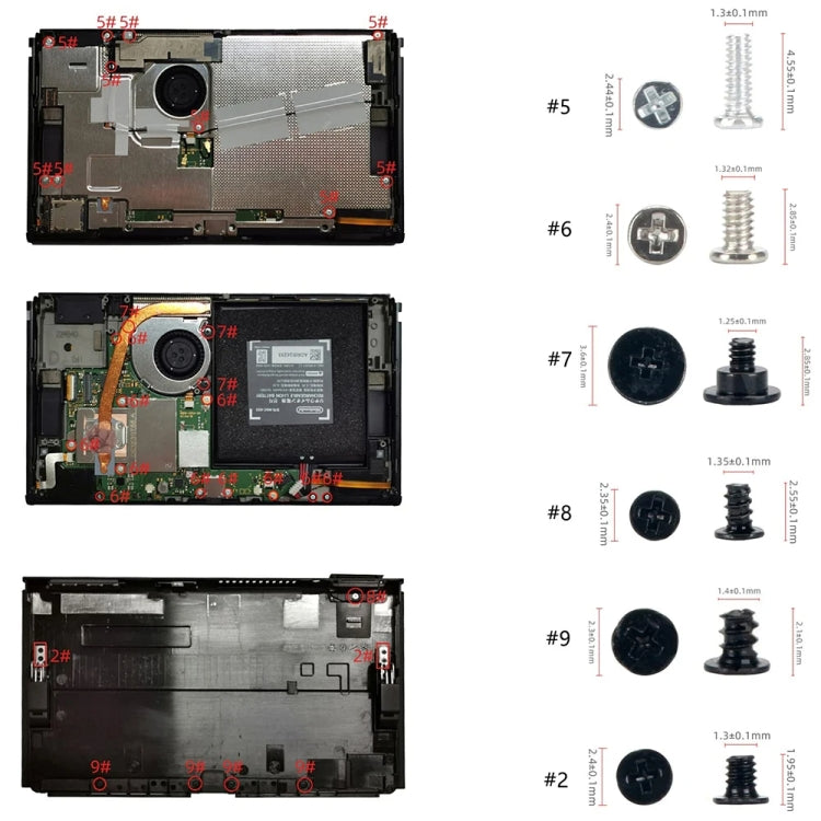 For Switch OLED Host 44 In 1 Screw Set Replacement Accessories(R22006) - Switch Spare Parts by PMC TechLife | Online Shopping South Africa | PMC TechLife