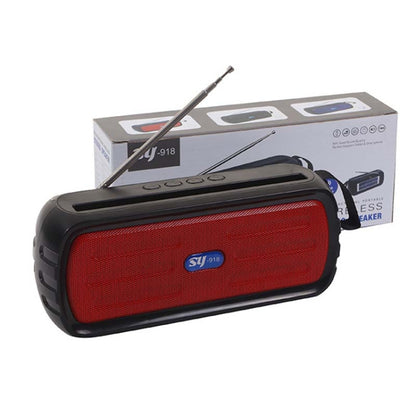 BAIJIALI SY-918 Solar Emergency Radio Read U Disk Large Volume Speaker LED Light Portable Player(Red) - Radio Player by BAIJIALI | Online Shopping South Africa | PMC Jewellery | Buy Now Pay Later Mobicred