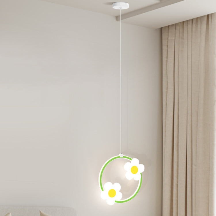 Children Room Bedside Warm Sunflower Chandelier, Color: Square Green White Light - Celling Lights & Chandeliers by PMc TechLife | Online Shopping South Africa | PMc TechLife | Buy Now Pay Later Mobicred