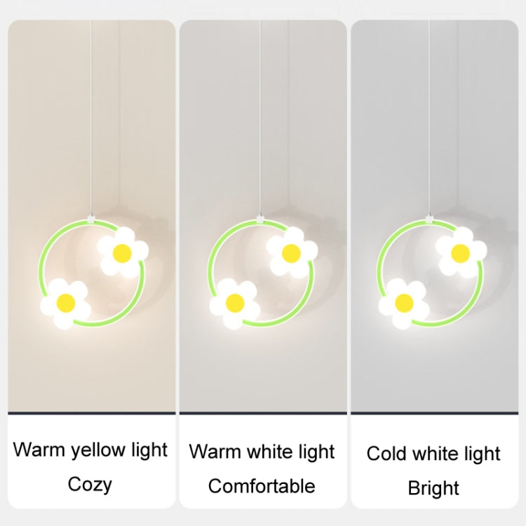 Children Room Bedside Warm Sunflower Chandelier, Color: Square Pink White Light - free shipping - PMc TechLife - Order now!