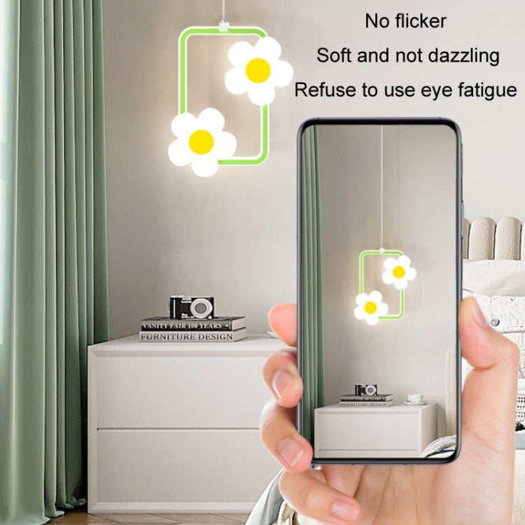 Children Room Bedside Warm Sunflower Chandelier, Color: Square Pink White Light - free shipping - PMc TechLife - Order now!