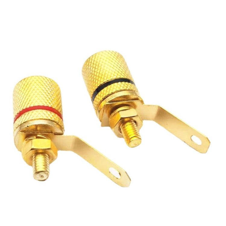 10pcs Speaker Gold-plated 4MM Banana Plug Terminal(306) - Terminal connectors by PMC Jewellery | Online Shopping South Africa | PMC Jewellery