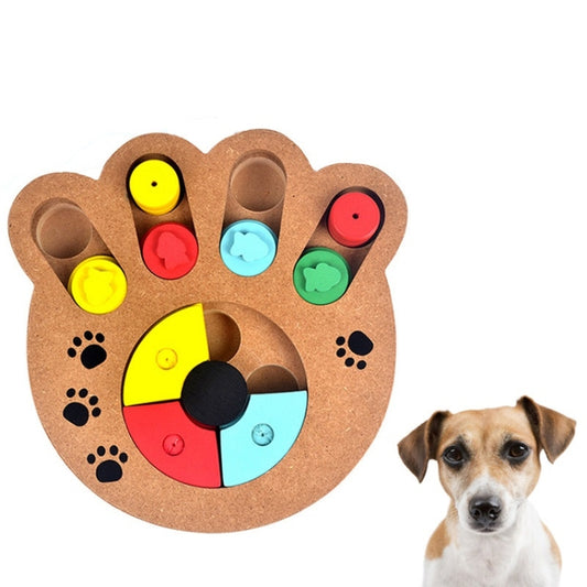 Pet Dog Feeding Multifunctional Educational Wooden Toy, Color: Paw Print - Wooden Toys by PMC Jewellery | Online Shopping South Africa | PMC Jewellery | Buy Now Pay Later Mobicred