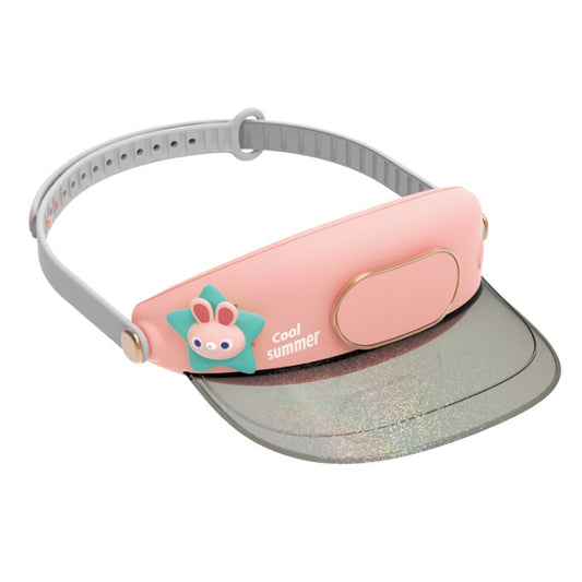 Cute Pet Bladeless Fan Hat USB Rechargeable Adjustable Speed Summer Sun Protection Sunshade Fan(Star Rabbit) - Electric Fans by PMC Jewellery | Online Shopping South Africa | PMC Jewellery | Buy Now Pay Later Mobicred