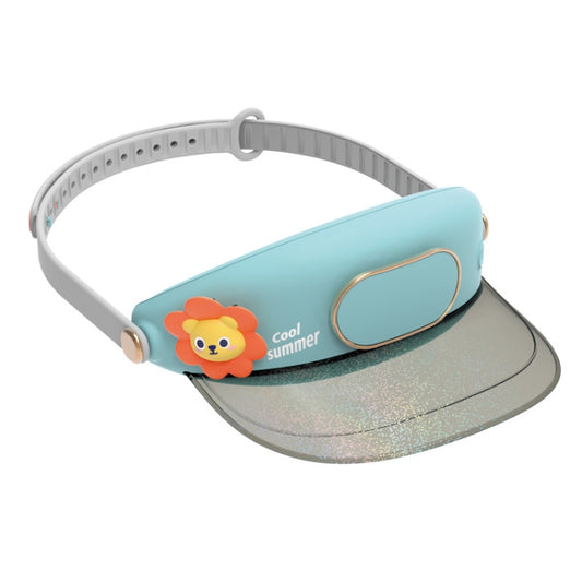 Cute Pet Bladeless Fan Hat USB Rechargeable Adjustable Speed Summer Sun Protection Sunshade Fan(Sun Lion) - Electric Fans by PMC Jewellery | Online Shopping South Africa | PMC Jewellery | Buy Now Pay Later Mobicred