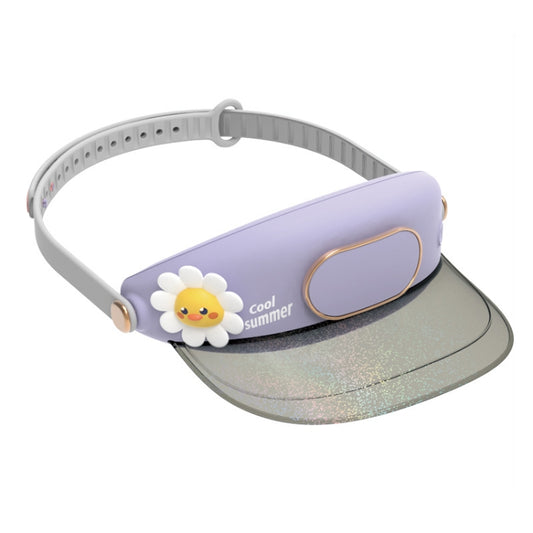 Cute Pet Bladeless Fan Hat USB Rechargeable Adjustable Speed Summer Sun Protection Sunshade Fan(Flower Duck) - Electric Fans by PMC Jewellery | Online Shopping South Africa | PMC Jewellery | Buy Now Pay Later Mobicred