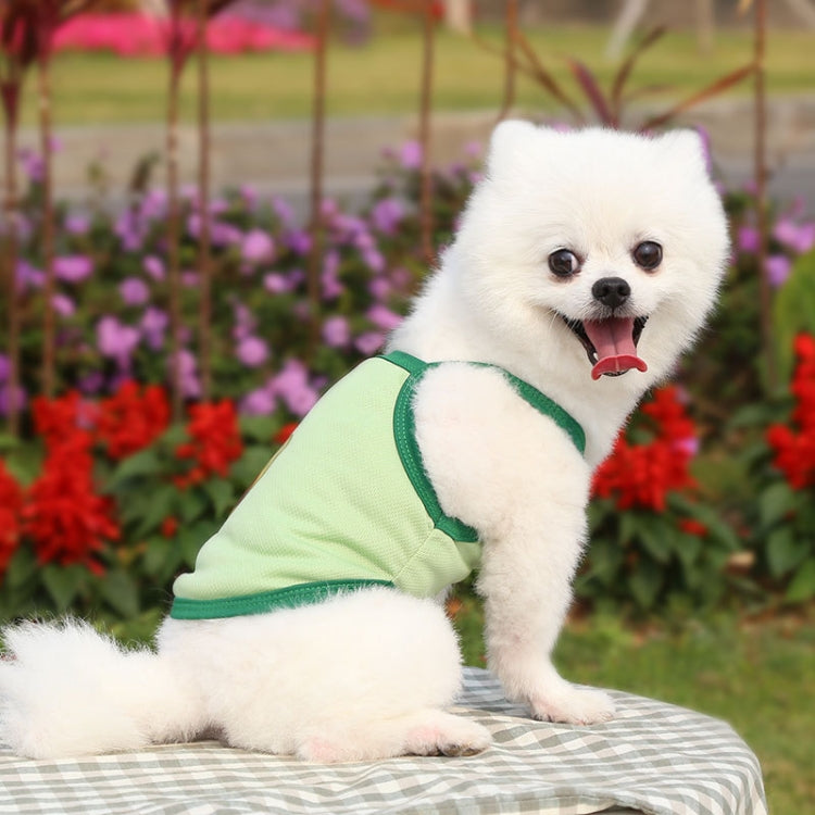 2pcs Suspenders Vests Mesh Breathable Pet Clothes, Size: M(Avocado) - Clothing by PMC Jewellery | Online Shopping South Africa | PMC Jewellery