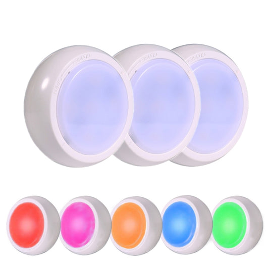 Ambience Pat Light Bedside Eye Protection Night Light, Color: RGBW Color Light Battery(3pcs No Remote Control) - Novelty Lighting by PMC Jewellery | Online Shopping South Africa | PMC Jewellery | Buy Now Pay Later Mobicred