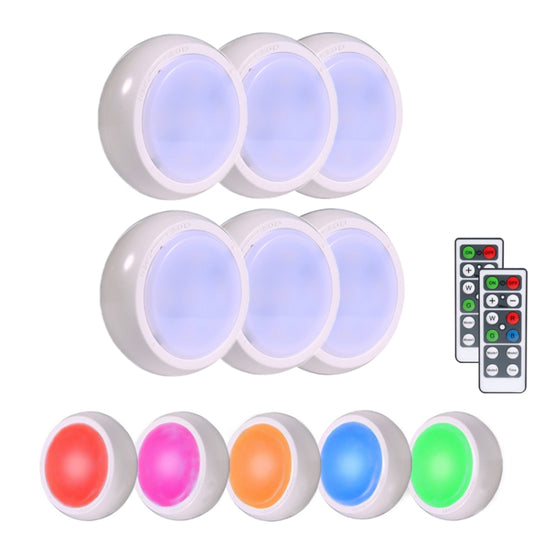 Ambience Pat Light Bedside Eye Protection Night Light, Color: RGBW Color Light Charging(6pcs With 2 Remote Control) - Novelty Lighting by PMC Jewellery | Online Shopping South Africa | PMC Jewellery | Buy Now Pay Later Mobicred