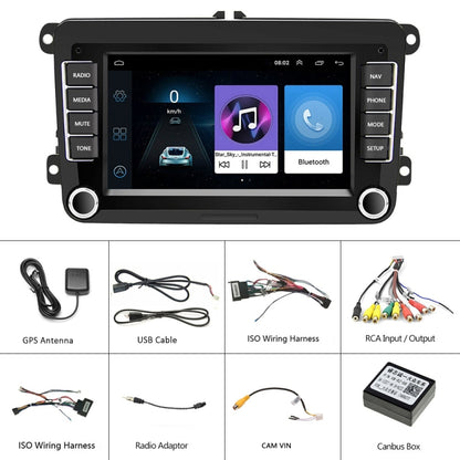 A2742 For Volkswagen 7-inch 1+16G Android Car Navigation Central Control Large Screen Player With Wireless CarPlay Standard - Car MP3 & MP4 & MP5 by PMC Jewellery | Online Shopping South Africa | PMC Jewellery | Buy Now Pay Later Mobicred