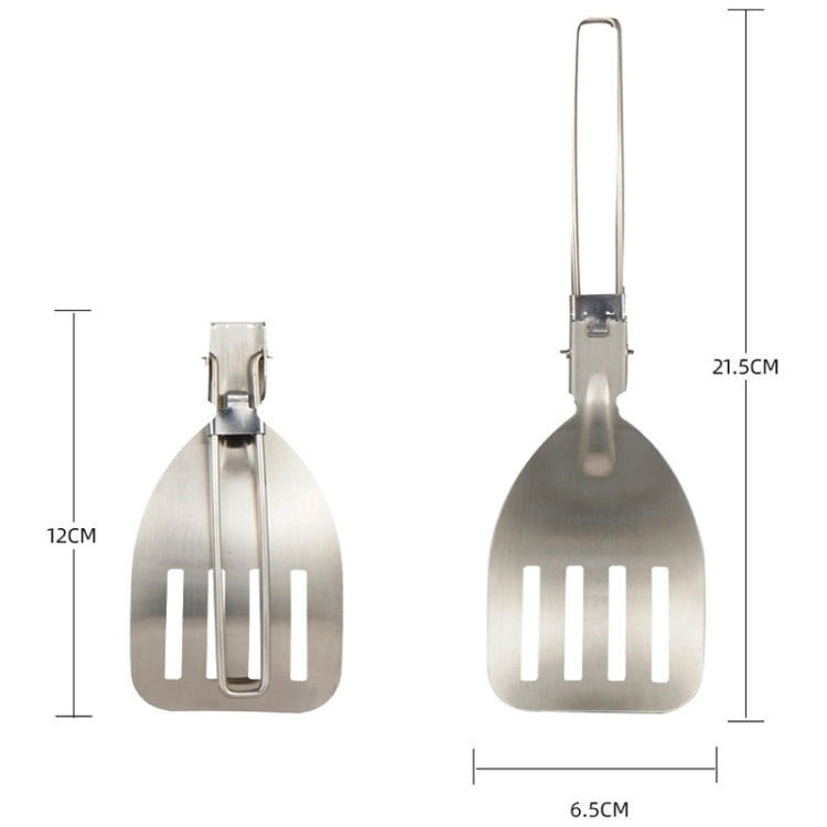 304 Stainless Steel Folding Frying Spatula Outdoor Camping Portable Tableware(Fry Shovel) - Cookwares & Tablewares by PMC Jewellery | Online Shopping South Africa | PMC Jewellery